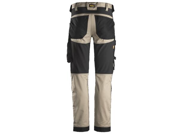 Snickers 6341 AllroundWork Arbeidsbukse Khaki, str.104 Stretch