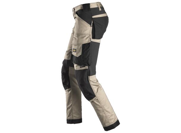 Snickers 6341 AllroundWork Arbeidsbukse Khaki, str.104 Stretch