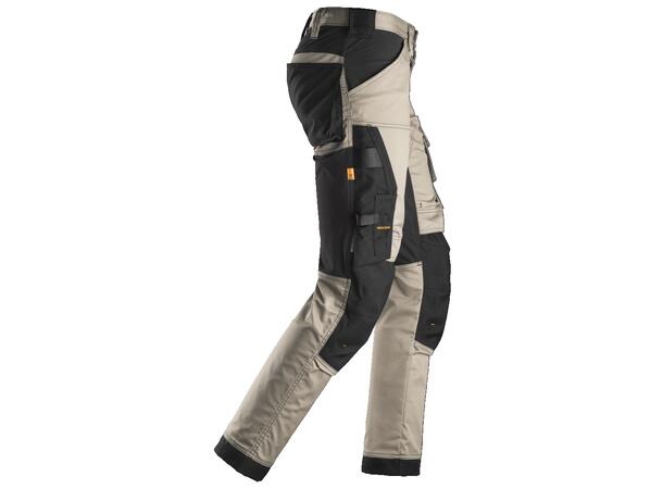 Snickers 6341 AllroundWork Arbeidsbukse Khaki, str.104 Stretch