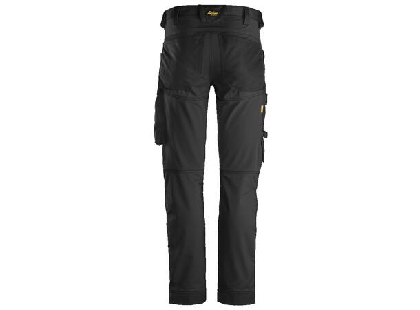 Snickers 6341 AllroundWork Arbeidsbukse Svart, str.092 Stretch