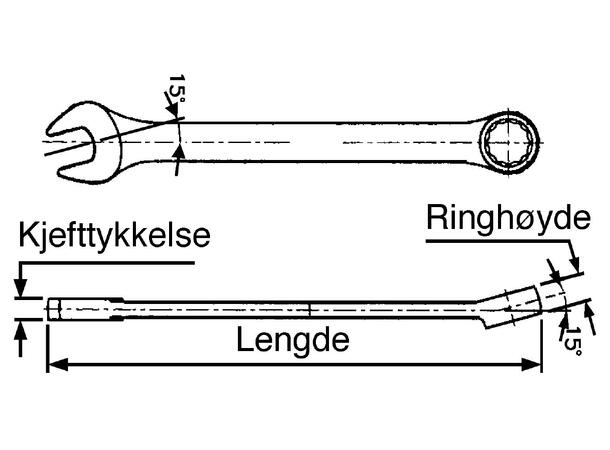 Tengtool Kombinasjonsnøkkel 17 mm