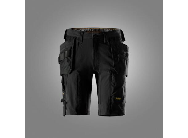6118 Snickers AllroundWork Shorts HI Svart C52