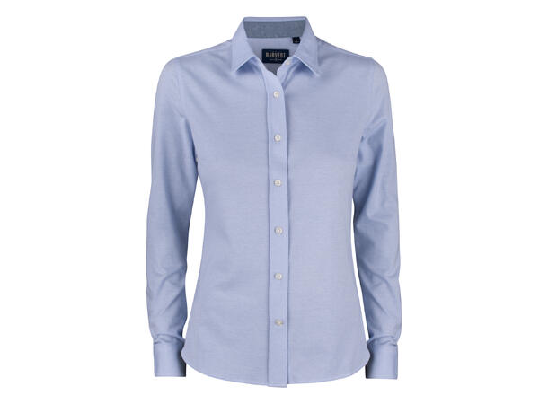 James Harvest Burlingham Jersey Skjorte Lyseblå XS
