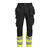 Jobman Craftsman Trousers Stretch Hi-Vis Svart/Gul C44 