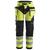 Snickers 6932 FlexiWork+ Arbeidsbukse HiVis Gul/Svart, str.150 Kl.2 