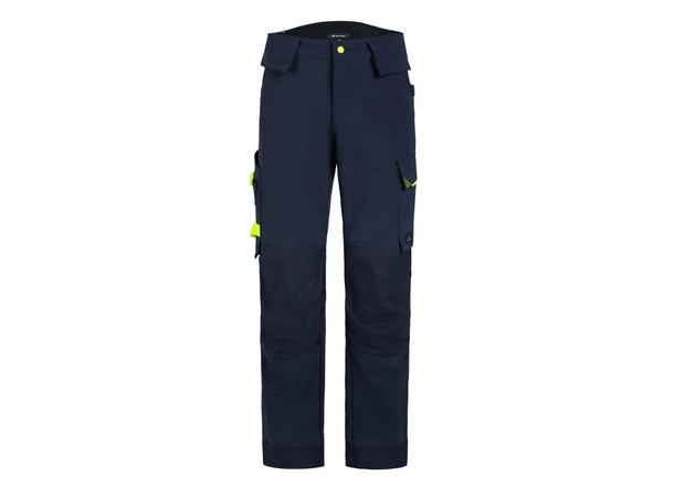BJÖRNKLÄDER HÅNDVERKSBUKSE STRETCH CONTR Marineblå/Gul C44