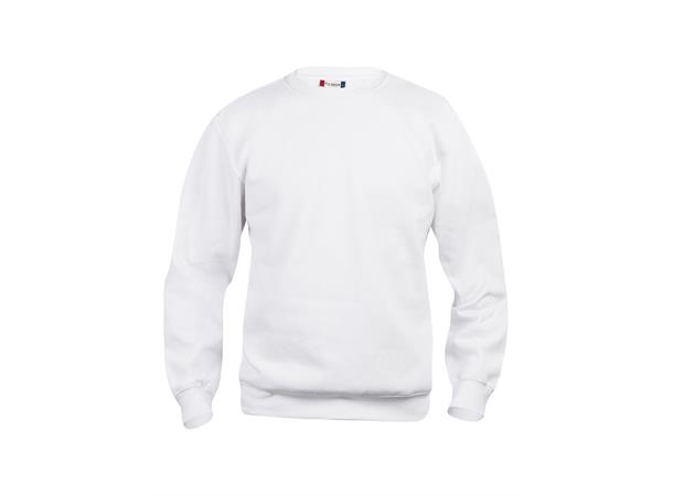 Clique Basic Roundneck Hvit str. 3XL