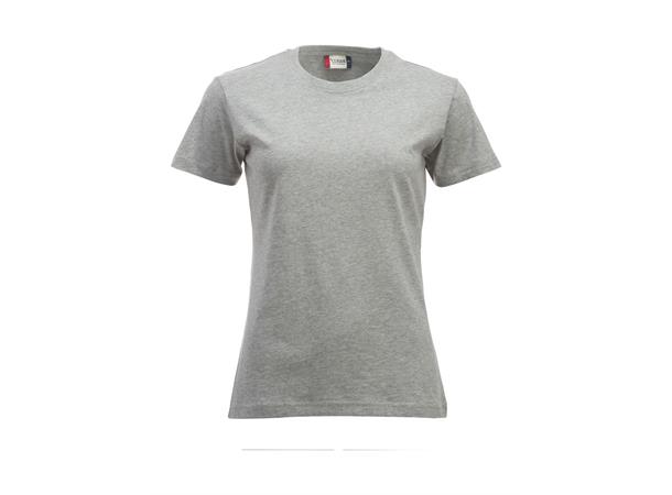 Clique New Classic-T Dame Gråmelert str. XS