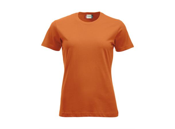 Clique New Classic-T Dame Oransje str. S