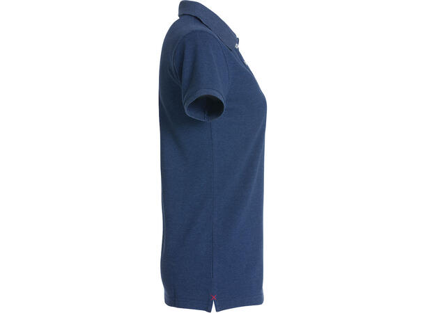 Clique Stretch Premium Polo Dame Blåmelert str. S