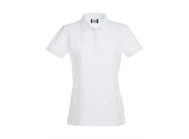 Clique Stretch Premium Polo Dame Hvit str. S