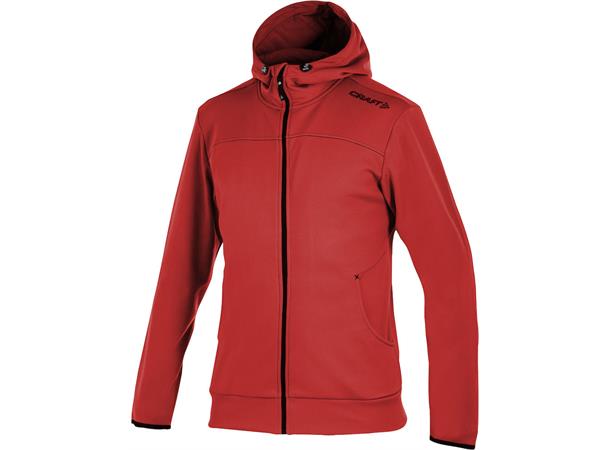Craft Leisure Full Zip Hood M Rød str. 4XL