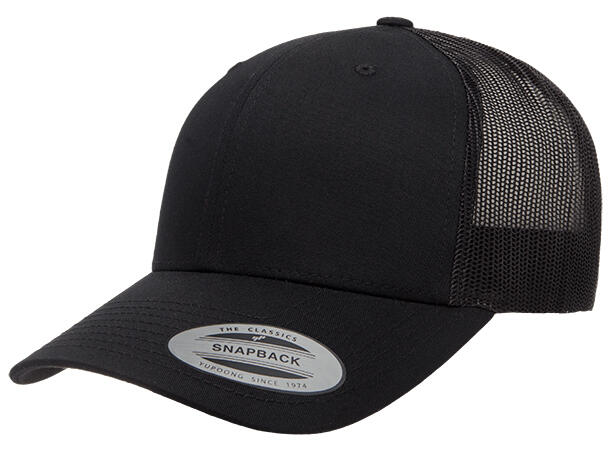 FLEXFIT FL6606 RETRO TRUCKER Svart One size