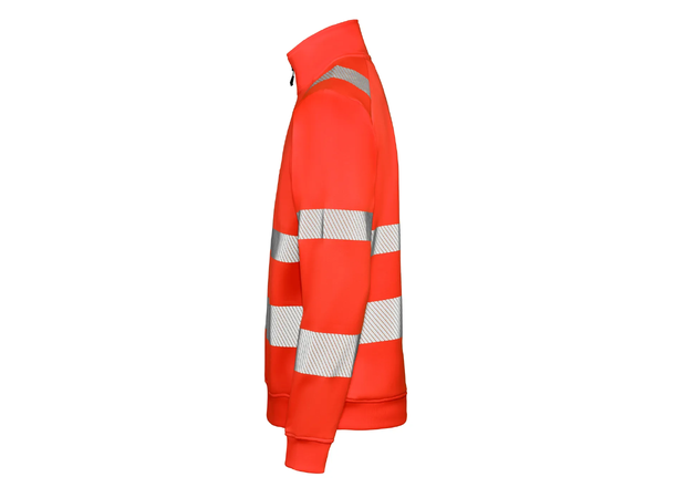 Gesto G235 Essential Halfzip Sweatshirt HiVis Rød XS