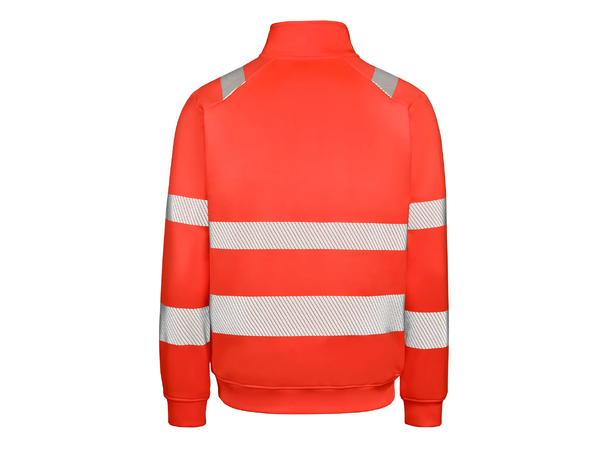Gesto G235 Essential Halfzip Sweatshirt HiVis Rød XS