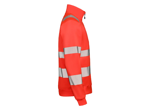 Gesto G235 Essential Halfzip Sweatshirt HiVis Rød XS