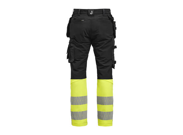 Jobman Craftsman Trousers Stretch Hi-Vis Svart/Gul C44