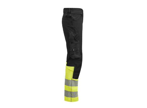 Jobman Craftsman Trousers Stretch Hi-Vis Svart/Gul C44