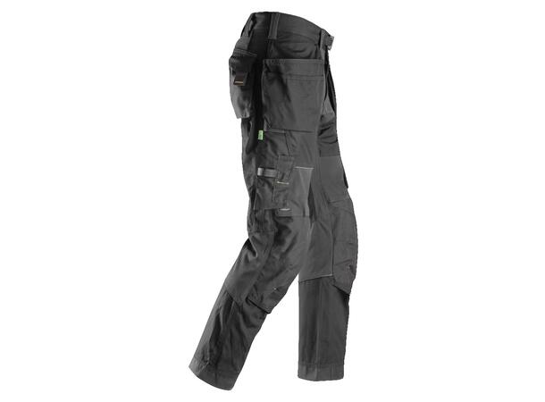 Snickers 6902 FlexiWork Arbeidsbukse+ Svart, str.146 m/hylsterlommer