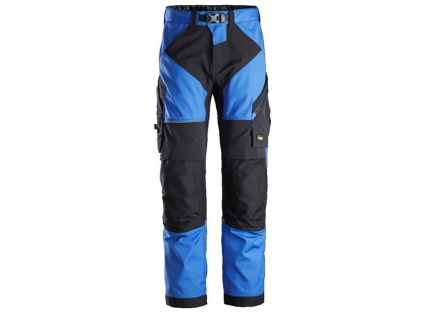 Snickers 6903 FlexiWork Arbeidsbukse+ Blå/Svart, str.160
