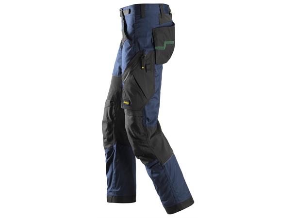 Snickers 6903 FlexiWork Arbeidsbukse+ Marineblå/Svart, str.044