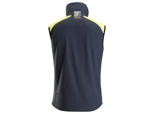 Snickers 8029 Neon Vest Marineblå/Gul, str.XXXL