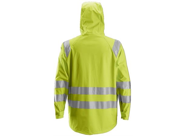 Snickers 8233 HiVis-PU-regnjakke HiVis Gul, str.XL Kl.3