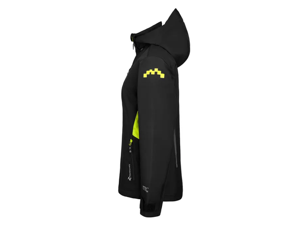 Univern Softshelljakke Protec 9410 Svart/Gul XS