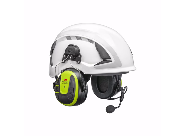 3M Peltor Øreklokke WS Alert X+ HiVis Gul, Hjelmmontering