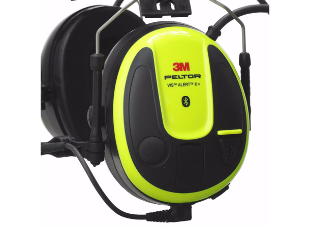 3M Peltor Øreklokke WS Alert X+ HiVis Gul, Hjelmmontering