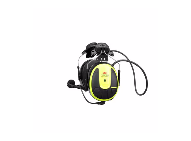 3M Peltor Øreklokke WS Alert X+ HiVis Gul, Hjelmmontering