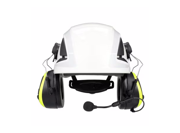 3M Peltor Øreklokke WS Alert X+ HiVis Gul, Hjelmmontering
