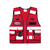 Korntex Tactical Vest Bonn Rød XXL/4XL 