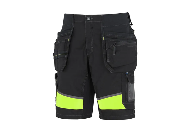 BJÖRNKLÄDER HÅNDVERSSHORTS STRETCH Svart/Gul C44