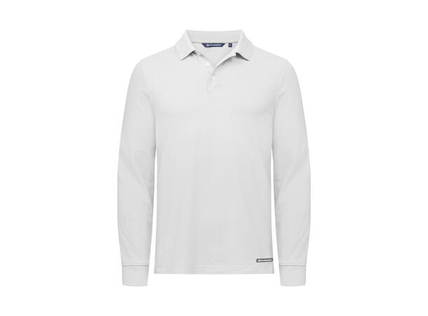CUTTER & BUCK ADVANTAGE POLO LS MEN Hvit S