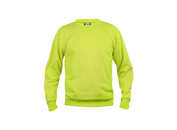 Clique Basic Roundneck HiVis Grønn str. XXL