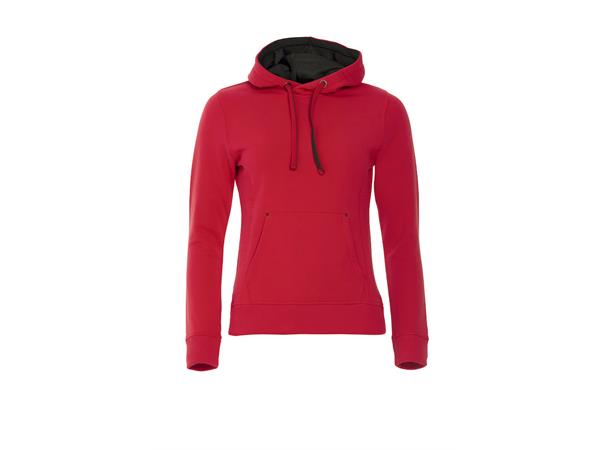 Clique Classic Hoody Dame Rød str. M