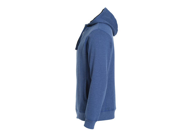 Clique Classic Hoody Full Zip Blåmelert str. XS