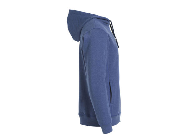 Clique Classic Hoody Full Zip Blåmelert str. XS