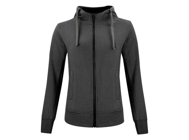 Clique Classic Hoody Full Zip Dame Mørkegrå str. S