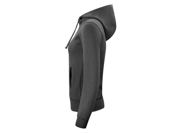 Clique Classic Hoody Full Zip Dame Mørkegrå str. S