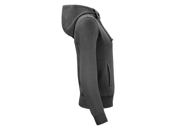 Clique Classic Hoody Full Zip Dame Mørkegrå str. S