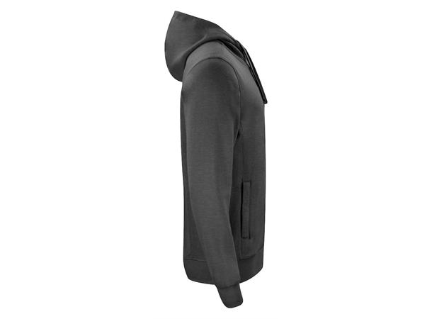 Clique Classic Hoody Full Zip Mørkegrå str. 4XL