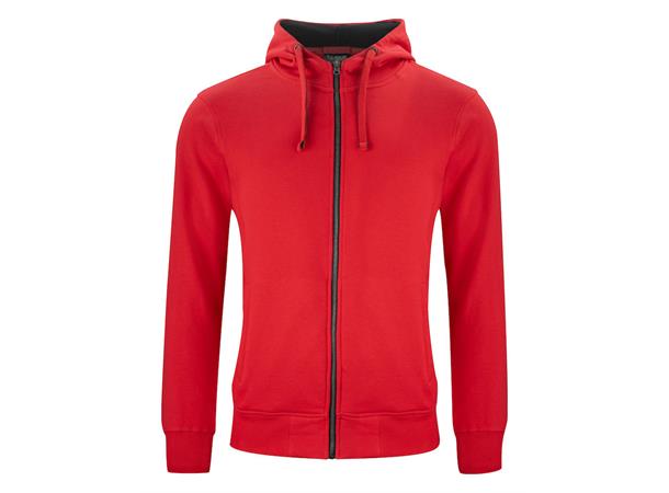 Clique Classic Hoody Full Zip Rød str. XL
