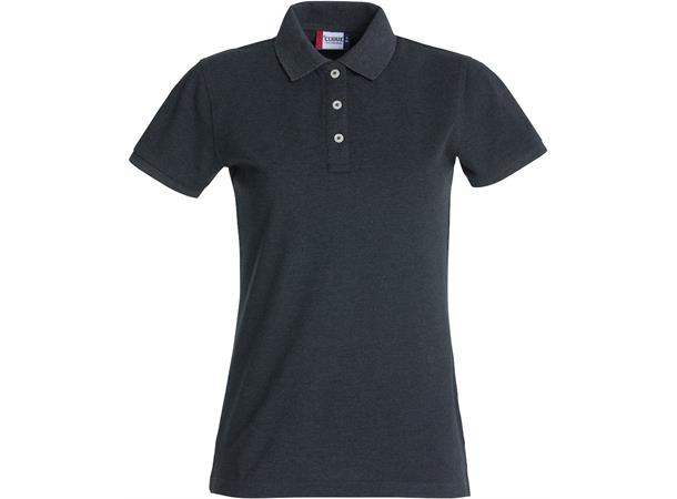 Clique Stretch Premium Polo Dame Mørkegrå str. M
