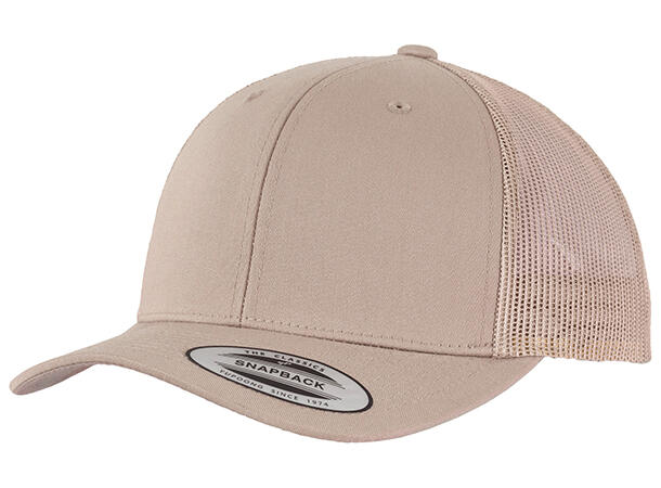 FLEXFIT FL6606 RETRO TRUCKER Khaki One size