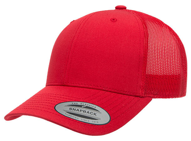 FLEXFIT FL6606 RETRO TRUCKER Rød One size