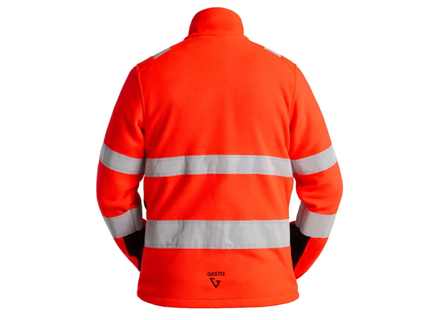 Gesto Essential Fleecejakke KL 2/3 HiVis Rød XS