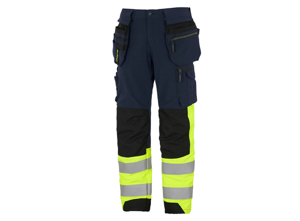 HÅNDVERKSBUKSE MOTION 238-1 FULL STRETCH Gul/Marineblå C44
