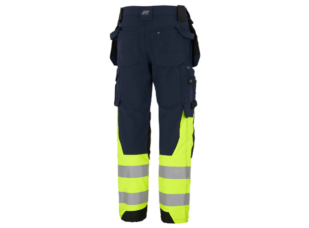 HÅNDVERKSBUKSE MOTION 238-1 FULL STRETCH Gul/Marineblå C44